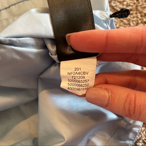 The North Face | Sheru Windbreaker Jacket | Light Blue & Black | Size Large - Picture 3 of 10